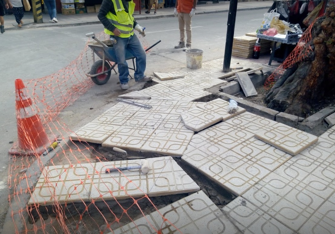 Reposición baldosas