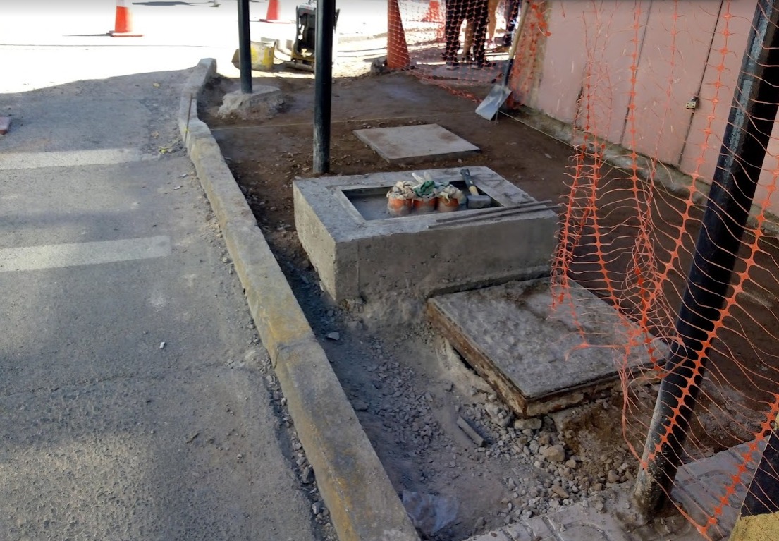 Obras civiles construcción de semáforos